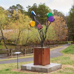 Sweet Pops of Brilliance
By Craig Snyder
Purchased by Roswell Arts Fund. Located at East Roswell Park